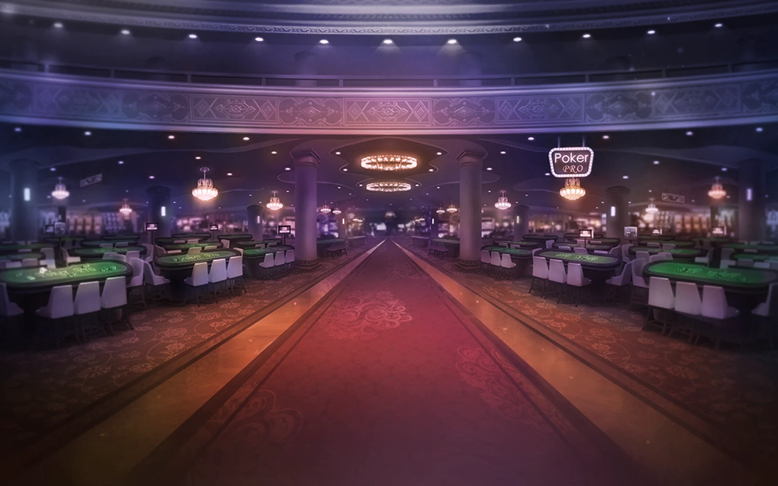 Detail meja digital untuk permainan baccarat roulette dan blackjack