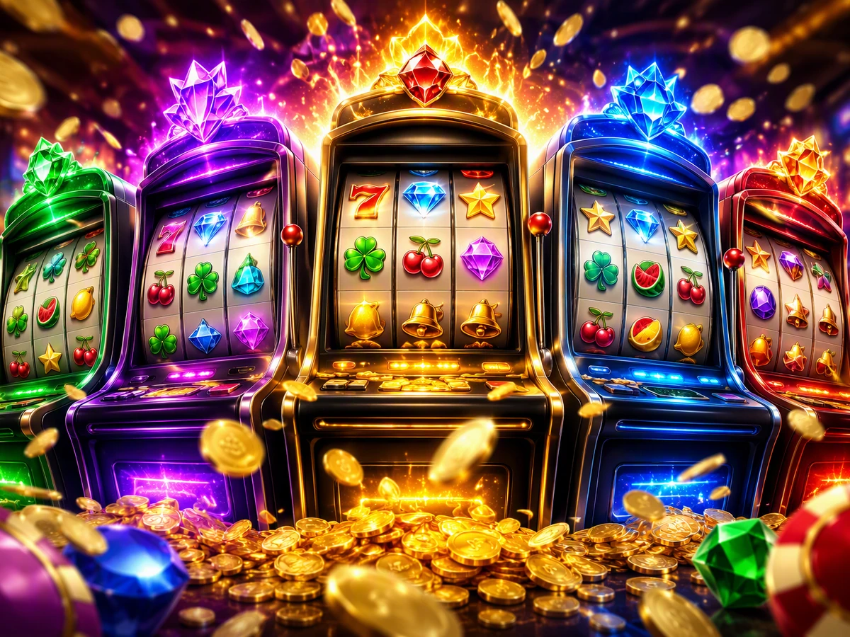Reel slot berisi simbol wild scatter dan fitur putaran gratis
